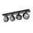 SLV Kalu Spot Aluminium Black | Suitable for 4x GU10 (AR111) 