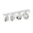 SLV Kalu Spot Aluminium White | Suitable for 4x GU10 (AR111) 